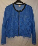 Pinko blazer / vestje volledig bloem broderie + rits M 45274