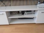 White TV table, Gebruikt, 150 tot 200 cm, Ophalen of Verzenden, Minder dan 100 cm