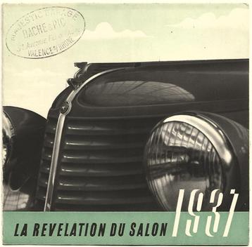 Amilcar 1937 folder brochure automobile beschikbaar voor biedingen