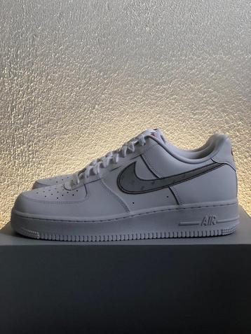Nike Air Force 1 Low Schoenen 3M Swoosh White Sneakers Nieuw