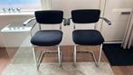 2 Gispen 207 stoelen, Huis en Inrichting, Ophalen, Gebruikt, Twee, Metaal