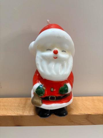 Vintage Kerst Kaars Kerstman beschikbaar voor biedingen