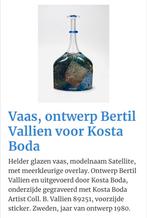 Vaas Kosta Boda, Antiek en Kunst, Ophalen of Verzenden