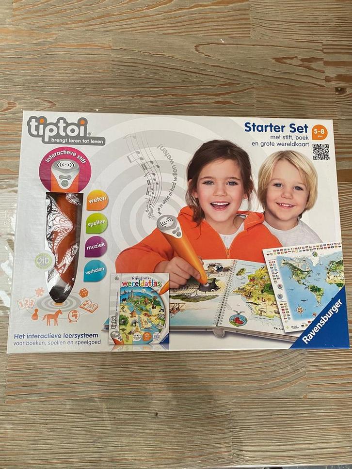 Tiptoi Starter Set + Wereldatlas - Zo Goed Als Nieuw!, Kinderen en Baby's, Speelgoed | Educatief en Creatief, Zo goed als nieuw