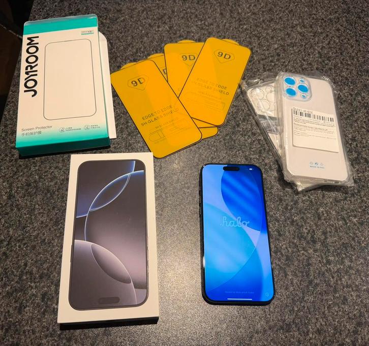 Iphone 16 Pro Max 256 Black Titanium, Telecommunicatie, Mobiele telefoons | Apple iPhone, Zo goed als nieuw, Ophalen