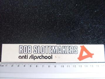 ruit sticker Rob Slotemakers anti slipschool logo beschikbaar voor biedingen