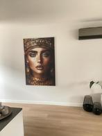 Canvas schilderij groot, vrouw, cleopatra, hotel chique, Ophalen, 125 cm of meer, Zo goed als nieuw, Schilderij