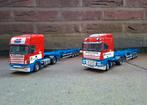2x Tekno Heisterkamp containerwagen., Hobby en Vrije tijd, Modelauto's | 1:50, Ophalen of Verzenden, Zo goed als nieuw, Bus of Vrachtwagen