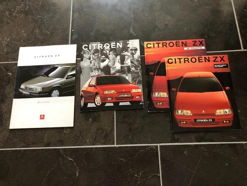 Partij van 4 folders van de Citroën ZX, Boeken, Auto's | Folders en Tijdschriften, Zo goed als nieuw, Citroën, Ophalen of Verzenden
