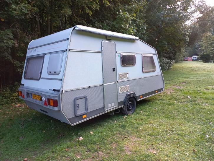 Kip Grey-Line 42TTZ Caravan - 1992 - Klassieker!, Caravans en Kamperen, Caravans, Particulier, tot en met 4, 750 - 1000 kg, Treinzit