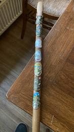 Twee super oude  wandelstokken met zeer oude schiltjes, Ophalen of Verzenden, Zo goed als nieuw