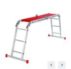 Altrex Varitrex Plus, 4x3 vouwladder met kunststof legborden, Ophalen, Zo goed als nieuw, Rolsteiger of Kamersteiger
