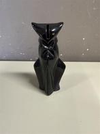Vintage Art Deco zwarte kat gouden detail bank keramiek orna, Verzamelen, Beelden en Beeldjes, Ophalen of Verzenden, Zo goed als nieuw