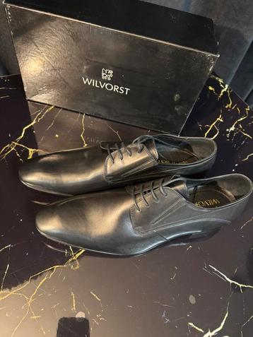 Elegante zwarte herenschoenen van Wilvorst maat 45 beschikbaar voor biedingen