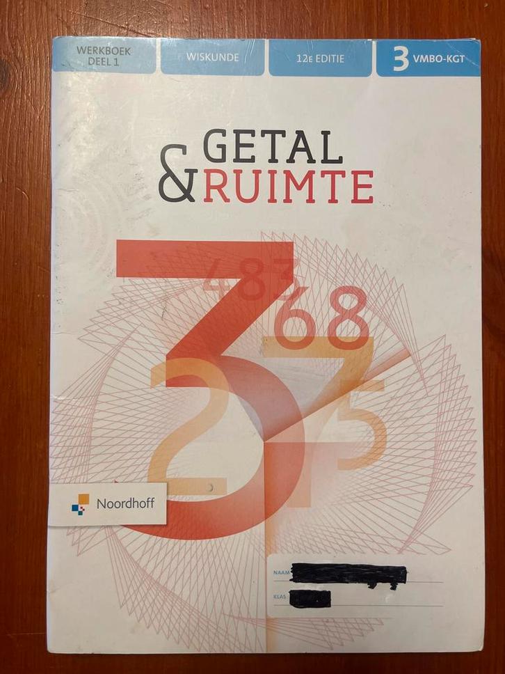 Getal & Ruimte Werkboeken 3 VMBO KGT (1&2) - 12e editie, Boeken, Schoolboeken, Gelezen, Wiskunde A, VMBO, Ophalen of Verzenden