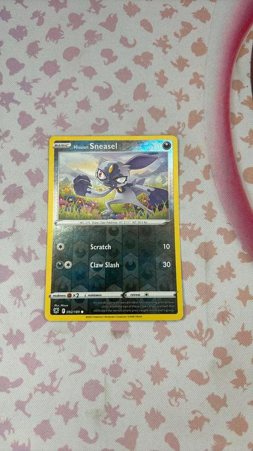 Hisuian Sneasel, Hobby en Vrije tijd, Verzamelkaartspellen | Pokémon, Zo goed als nieuw, Ophalen of Verzenden