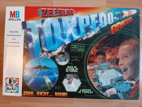 Zeeslag: Torpedo-aanval, Hobby en Vrije tijd, Gezelschapsspellen | Bordspellen, Zo goed als nieuw, Een of twee spelers, Ophalen of Verzenden