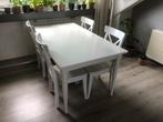Ikea eettafel + 4 stoelen, Huis en Inrichting, Tafels | Eettafels, Ophalen, 50 tot 100 cm, Zo goed als nieuw, 150 tot 200 cm