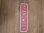 Emaille Brandweer Bord, Verzamelen, Ophalen of Verzenden, Gebruikt, Reclamebord