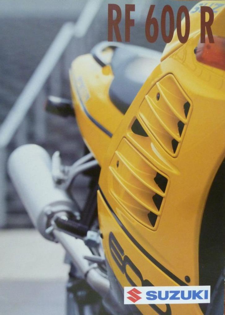 Folder SUZUKI RF 600 R 1995, Motoren, Handleidingen en Instructieboekjes, Suzuki, Ophalen of Verzenden
