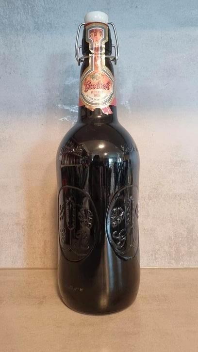 Grolsch Herfstbok – 2 Liter Beugelfles (vol, THT 2001), Verzamelen, Biermerken, Zo goed als nieuw, Flesje(s), Grolsch, Ophalen of Verzenden