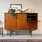 - Vintage highboard, buffetkast, Deens -, Gebruikt, ., 100 tot 150 cm, 150 tot 200 cm