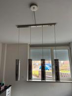Moderne hanglamp met 4 glazen cilinders, Huis en Inrichting, Ophalen, Zo goed als nieuw, Glas, Minder dan 50 cm