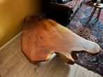 Unieke massief houten salontafel - boomstam, Huis en Inrichting, Ophalen, Gebruikt, 100 tot 150 cm, Overige vormen