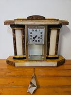 Art Deco Marmeren Pendule Klok., Ophalen