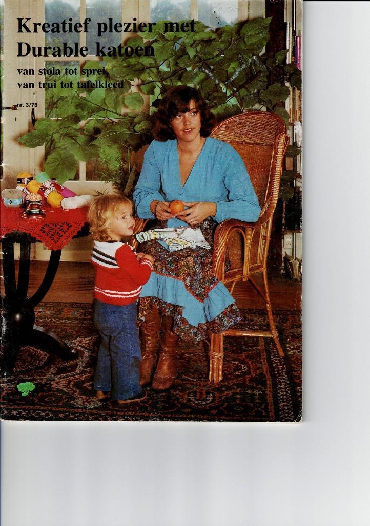 Kreatief plezier met durable katoen nr. 3/78, Hobby en Vrije tijd, Breien en Haken, Gebruikt, Breien of Haken, Patroon of Boek