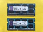 DDR3 8GB SO-DIMM 2x4GB 10600 PC3, Computers en Software, RAM geheugen, Gebruikt, Ophalen of Verzenden, Laptop, DDR3