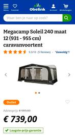 Voortent Obelink Megacamp, omloopmaat 12 (931-955), Caravans en Kamperen, Voortenten en Luifels, Ophalen, Zo goed als nieuw, Overige merken