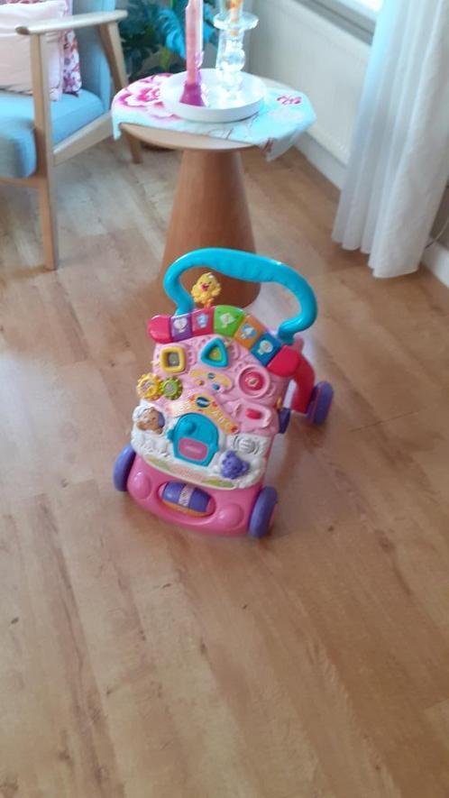 VTech Babywalker roze z.g.a.n  Loopwagen, Kinderen en Baby's, Speelgoed | Vtech, Zo goed als nieuw, 6 maanden tot 2 jaar, Ophalen of Verzenden