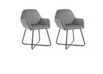 2 eetkamerstoelen, Ophalen, Twee, Zo goed als nieuw, Stof