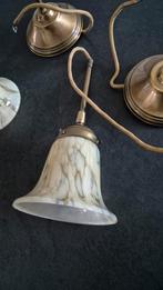 Vintage Hanglampen - Gemarmerd Glas, Ophalen, Gebruikt, Vintage, Glas