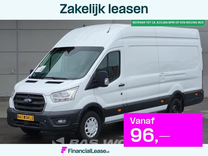 Ford Transit 130pk MOTOR/ENGINE PROBLEM! L4H3 Airco Cruise C, Auto's, Bestelauto's, Bedrijf, Lease, Financial lease, Achteruitrijcamera