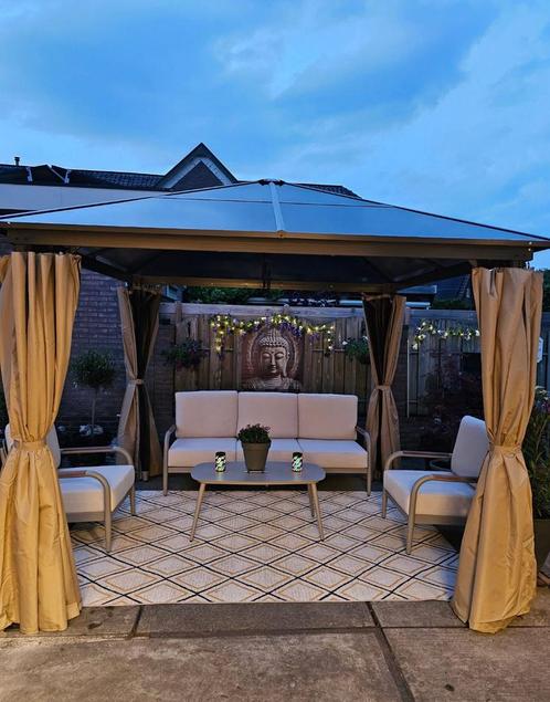 Paviljoen / partytent met hard dak nieuw 3 x 3 NOG 3, Tuin en Terras, Partytenten, Nieuw, Partytent, Minder dan 5 meter, Minder dan 4 meter