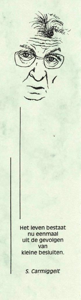 Boekenlegger Carmiggelt Bibliografie., Verzamelen, Boekenleggers, Nieuw, Ophalen of Verzenden