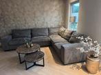 Hoekbank grijs/taupe kleur, Huis en Inrichting, Ophalen, Gebruikt