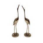 Vintage messing reigers, Verzamelen, Ophalen of Verzenden, Gebruikt, Dier
