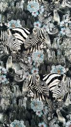 Zebra French terry.  2 lapjes, Hobby en Vrije tijd, Stoffen en Lappen, 120 cm of meer, Ophalen of Verzenden, Zo goed als nieuw