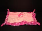 TOI TOYS DOLFIJN VIS KNUFFELDOEK VELOURS ROZE MET FUCHSI, Verzenden, Nieuw, Overige typen