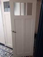 deur met mat glas 78x201,5, Doe-het-zelf en Verbouw, Deuren en Horren, Ophalen, Binnendeur, 200 tot 215 cm, Glas
