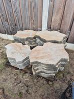Terrastegels / Stapstenen - Organic Beige - 17 stuks, Ophalen, Nieuw, Minder dan 5 m², Beton