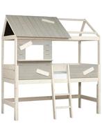 Lifetime boomhut bed halfhoogslaper, Ophalen, 85 tot 100 cm, Zo goed als nieuw, Lattenbodem
