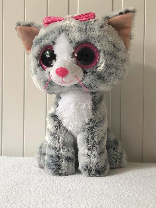 Ty beanie boo Kiki, 24cm, Kinderen en Baby's, Speelgoed | Knuffels en Pluche, Nieuw, Poes, Ophalen of Verzenden
