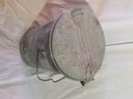 Vintage ijzeren vuilnisbak, Huis en Inrichting, Woonaccessoires | Prullenbakken, Ophalen, Gebruikt, Metaal, Minder dan 50 cm