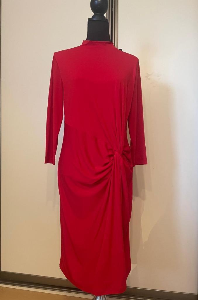 Feestelijke rode jurk van Purdey XL, Kleding | Dames, Jurken, Nieuw, Maat 46/48 (XL) of groter, Rood, Knielengte, Ophalen of Verzenden