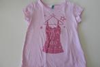 Roze Benetton shirt, Kinderen en Baby's, Kinderkleding | Maat 92, Meisje, Ophalen of Verzenden, Zo goed als nieuw, Shirt of Longsleeve