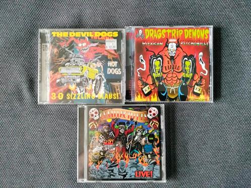Cd's Dragstrip Demons+ Cadillac tramps+ Devil Dogs, Cd's en Dvd's, Cd's | Overige Cd's, Gebruikt, Ophalen of Verzenden